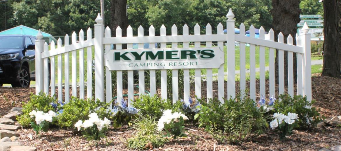 Kymer's Camping Resort Sign