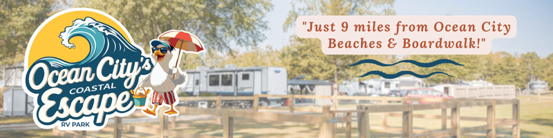 Ocean City's Coastal Escape Banner Ad.